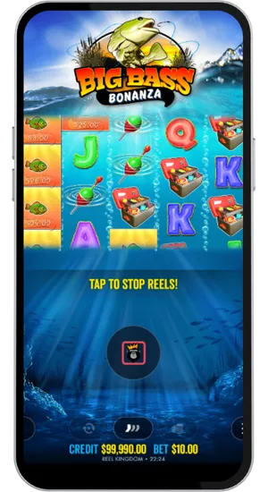 Spinning the reels and triggering Free Spins with scatter symbols in Big Bass Bonanza